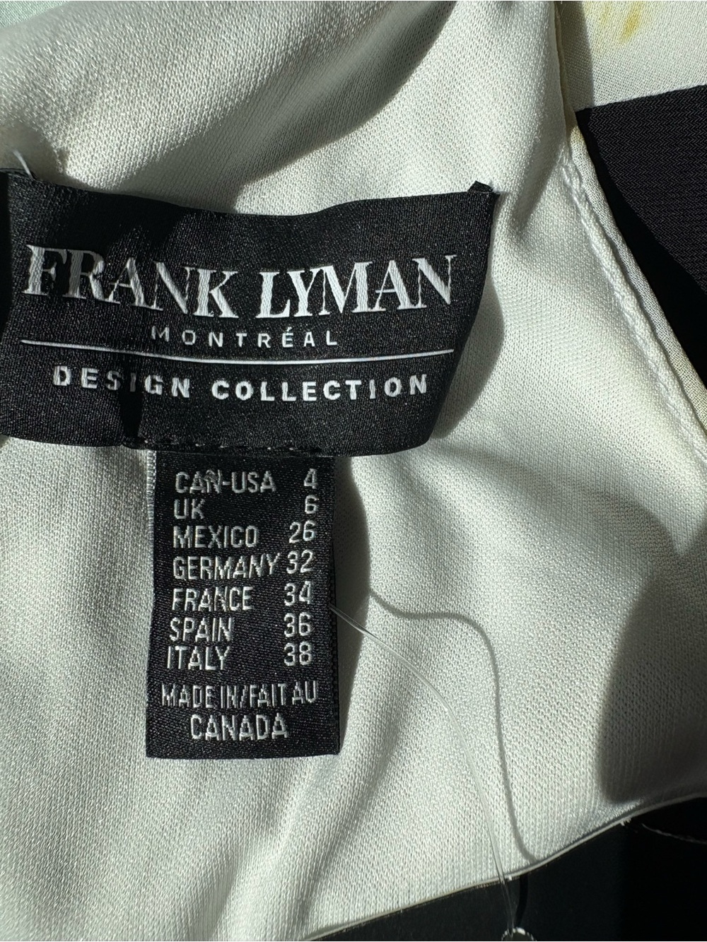 NWT Frank Lyman Floral Handkerchief Hem Dress Size 4 Wedding Guest Occasion - Picture 6 of 7